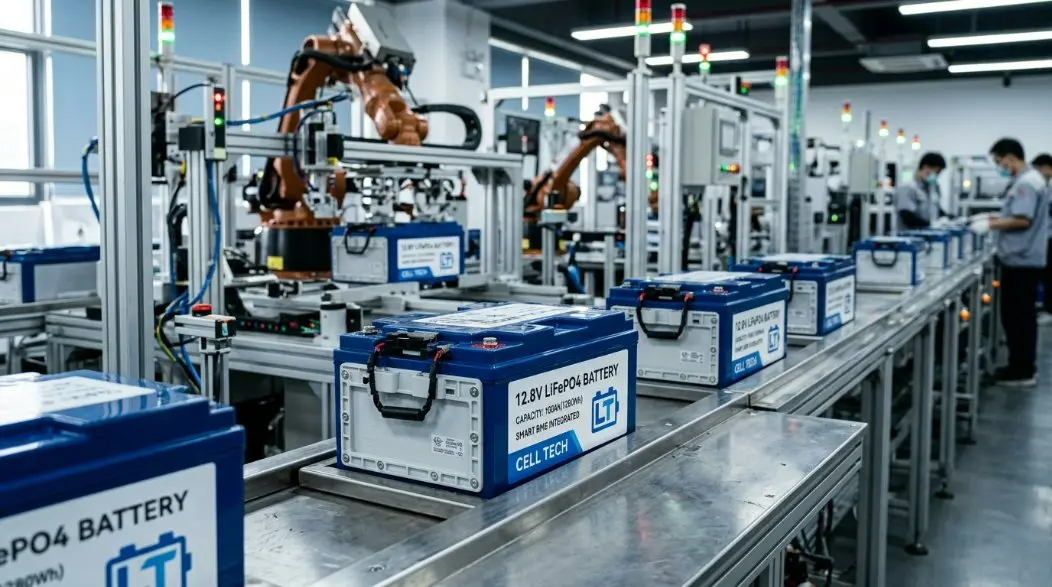 Toonaangevende 12,8V LiFePO4-batterijfabriek in China: bevordering van slimme gemeentelijke verlichting en naleving van het EU-batterijpaspoort voor 2026